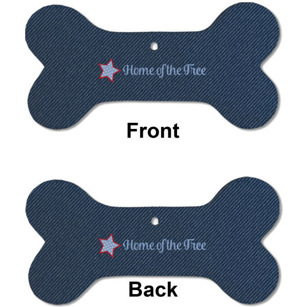 American Quotes Ceramic Flat Ornament - Bone Front & Back (APPROVAL)