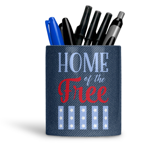 Custom American Quotes Ceramic Pen Holder