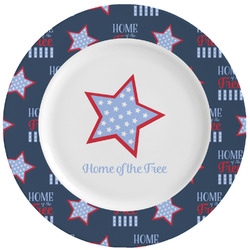 American Quotes Ceramic Dinner Plates (Set of 4) (Personalized)