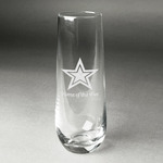 American Quotes Champagne Flute - Stemless Engraved - Single