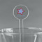 American Quotes 5.5" Round Plastic Stir Sticks - Clear