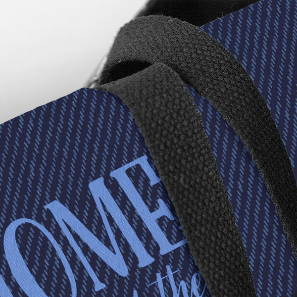 American Quotes Closeup of Tote w/Black Handles