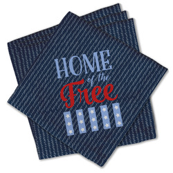 American Quotes Cloth Cocktail Napkins - Set of 4