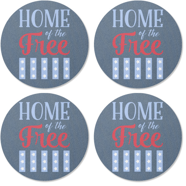 American Quotes Coaster Round Rubber Back - Apvl