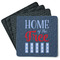 American Quotes Square Rubber Backed Coasters - Set of 4