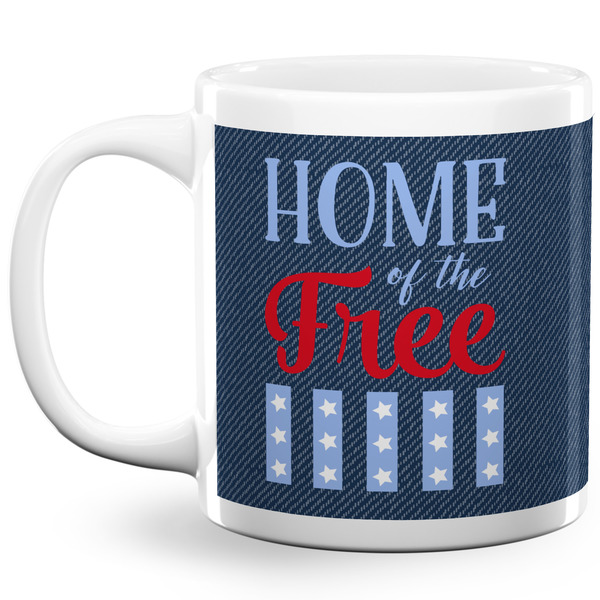 Custom American Quotes 20 Oz Coffee Mug - White