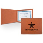 American Quotes Leatherette Certificate Holder - Front (Personalized)