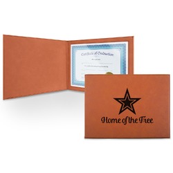 American Quotes Leatherette Certificate Holder - Front (Personalized)