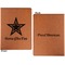 American Quotes Cognac Leatherette Portfolios with Notepad - Small - Double Sided- Apvl