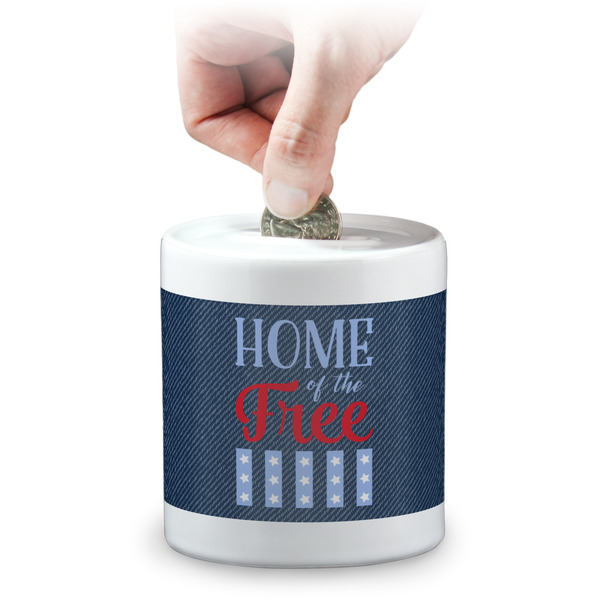 Custom American Quotes Coin Bank