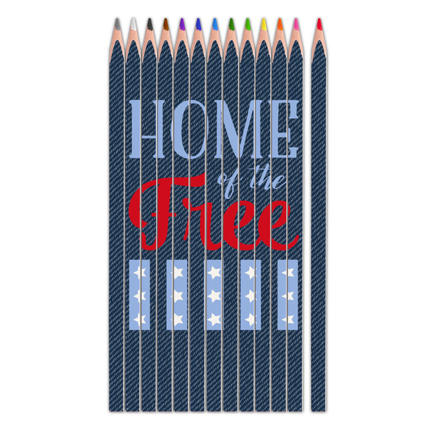 Custom American Quotes Colored Pencils