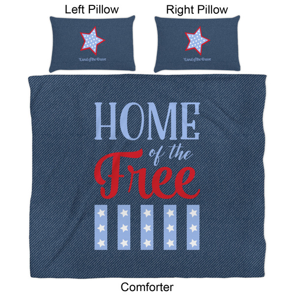 American Quotes Comforter Set - King - Approval