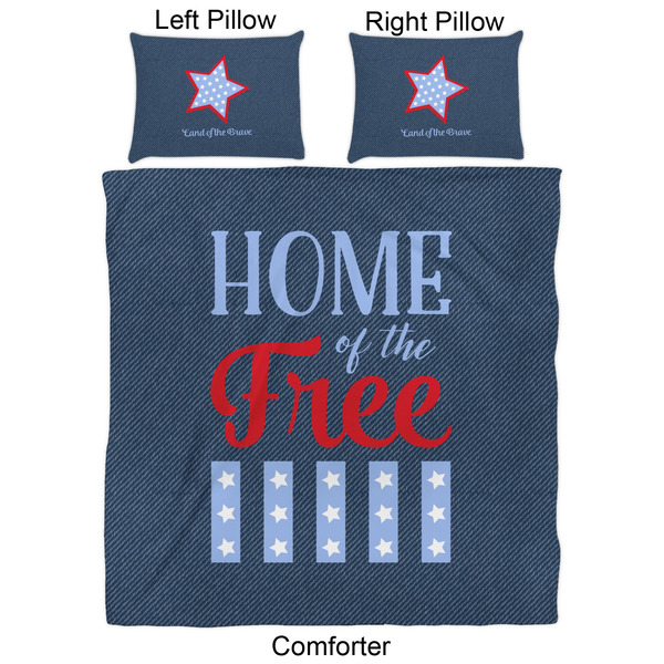 American Quotes Comforter Set - Queen - Approval