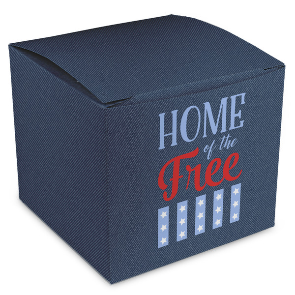 Custom American Quotes Cube Favor Gift Boxes
