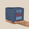 American Quotes Cube Favor Gift Box - On Hand - Scale View