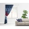 American Quotes Curtain With Window and Rod - in Room Matching Pillow