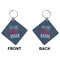 American Quotes Diamond Keychain (Front + Back)