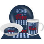 American Quotes Dinner Set - Single 4 Pc Setting