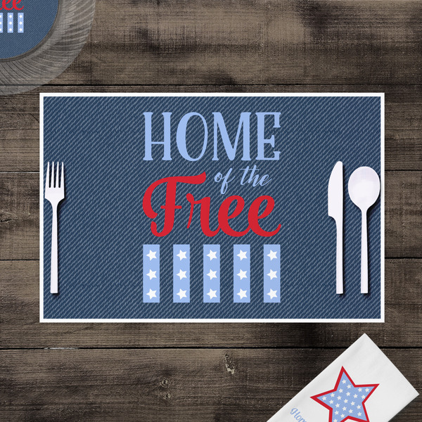 American Quotes Disposable Paper Placemat - In Context