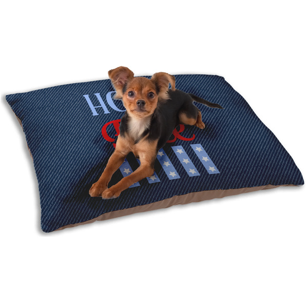 Custom American Quotes Dog Bed - Small