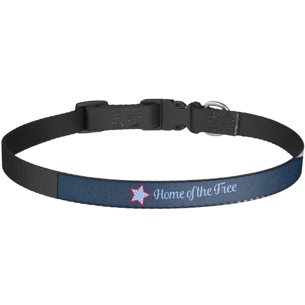 Custom American Quotes Dog Collar - Large (Personalized)