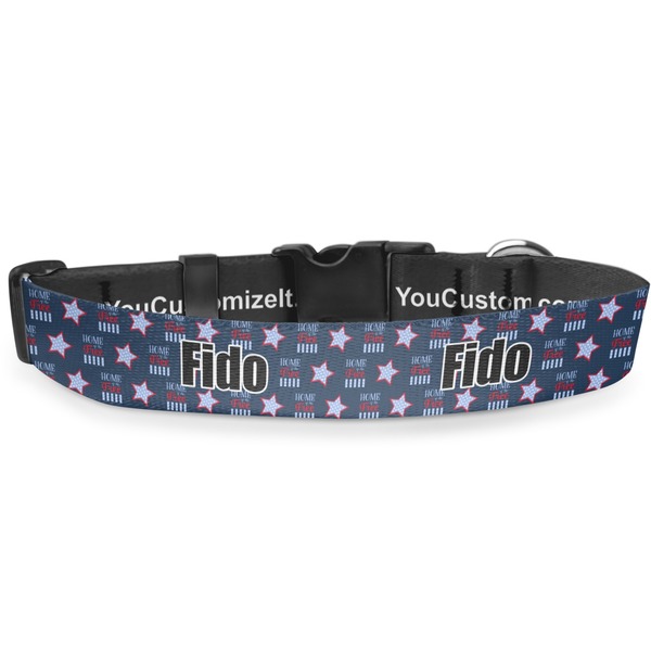 Custom American Quotes Deluxe Dog Collar - Small (8.5" to 12.5") (Personalized)