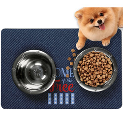 American Quotes Dog Food Mat - Small