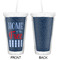 American Quotes Double Wall Tumbler with Straw - Approval