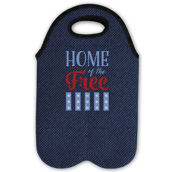 American Quotes Double Wine Tote - Flat (new)