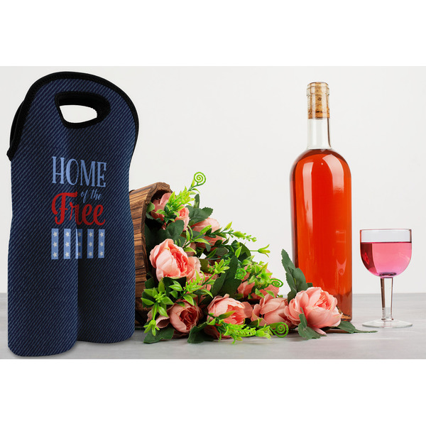American Quotes Double Wine Tote - LIFESTYLE (new)