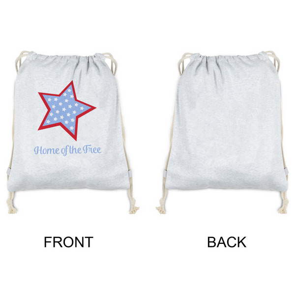 American Quotes Drawstring Backpacks - Sweatshirt Fleece - Single Sided - APPROVAL