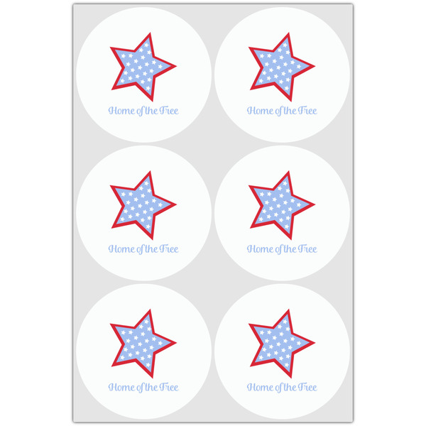 American Quotes Drink Topper - Large - Set of 6