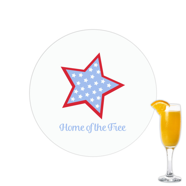 Custom American Quotes Printed Drink Topper - 2.15"