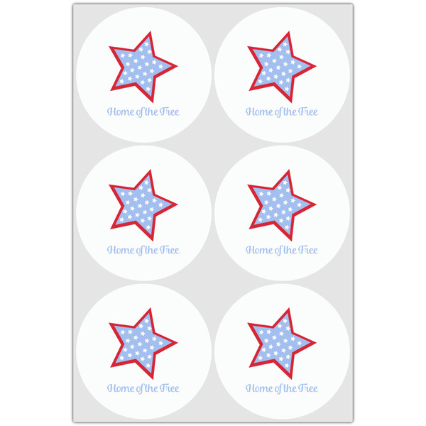American Quotes Drink Topper - XLarge - Set of 6
