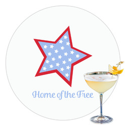 American Quotes Printed Drink Topper - 3.5"