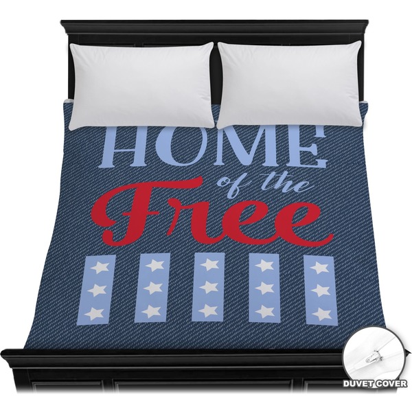 Custom American Quotes Duvet Cover - Full / Queen