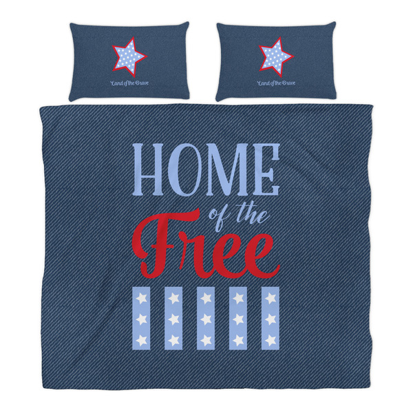 American Quotes Duvet Cover Set - King - Alt Approval