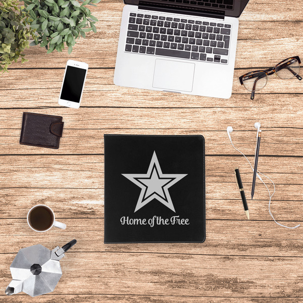 American Quotes Leather Binder - 1" - Black - Lifestyle