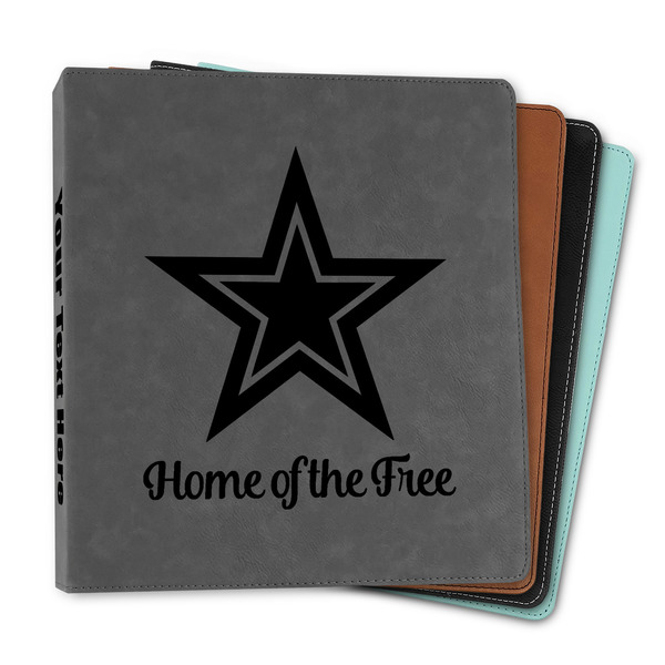 Custom American Quotes Leather Binder - 1"