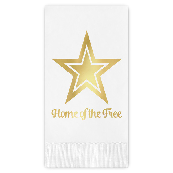 Custom American Quotes Guest Napkins - Foil Stamped