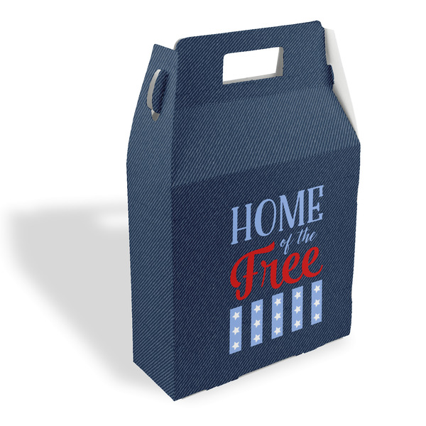 Custom American Quotes Gable Favor Box