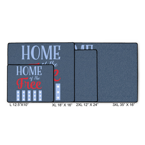 American Quotes Gaming Mats - SIZE CHART