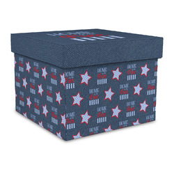 American Quotes Gift Box with Lid - Canvas Wrapped - Large