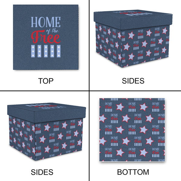 American Quotes Gift Boxes with Lid - Canvas Wrapped - Medium - Approval