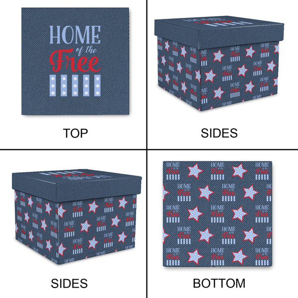 American Quotes Gift Boxes with Lid - Canvas Wrapped - Small - Approval