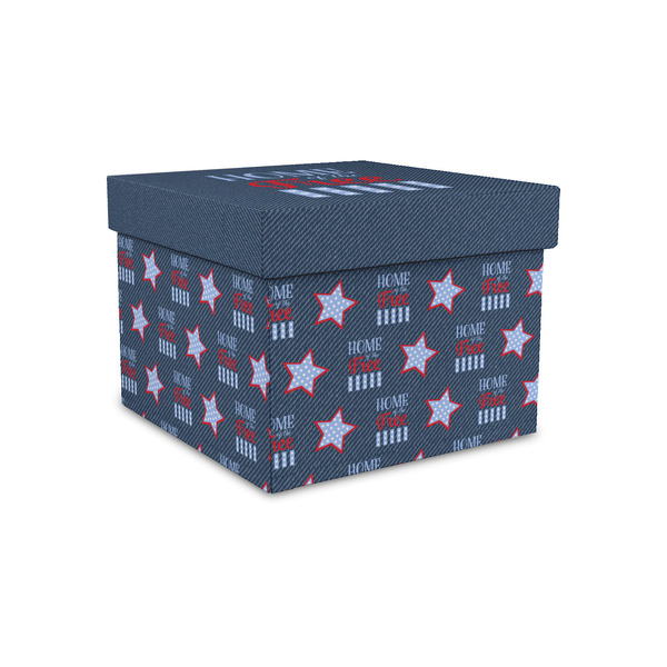 American Quotes Gift Boxes with Lid - Canvas Wrapped - Small - Front/Main