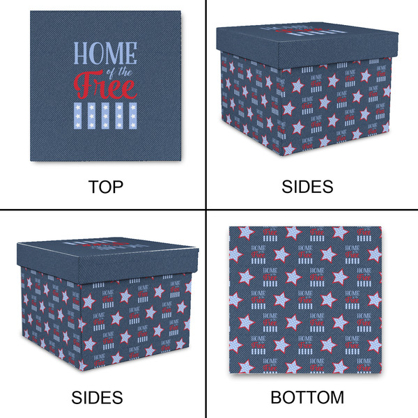 American Quotes Gift Boxes with Lid - Canvas Wrapped - X-Large - Approval