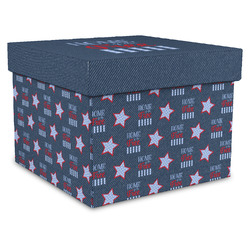 American Quotes Gift Box with Lid - Canvas Wrapped - X-Large