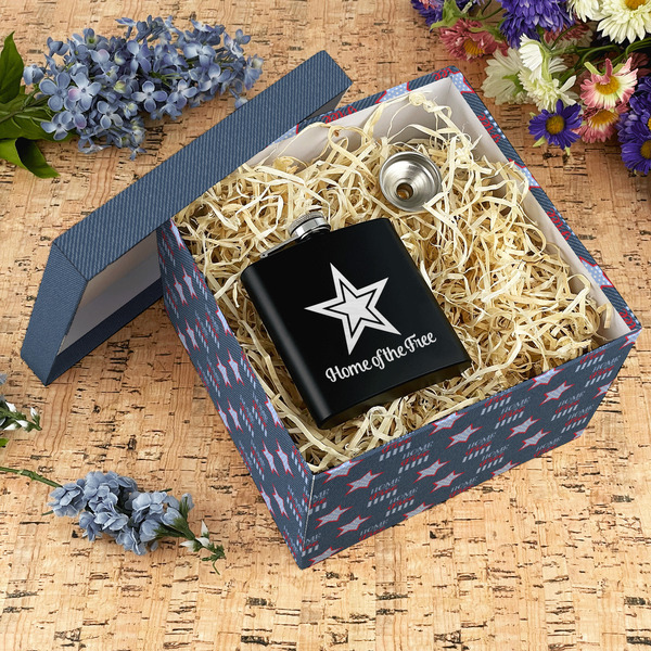 American Quotes Gift Boxes with Lid - Canvas Wrapped - X-Large - In Context