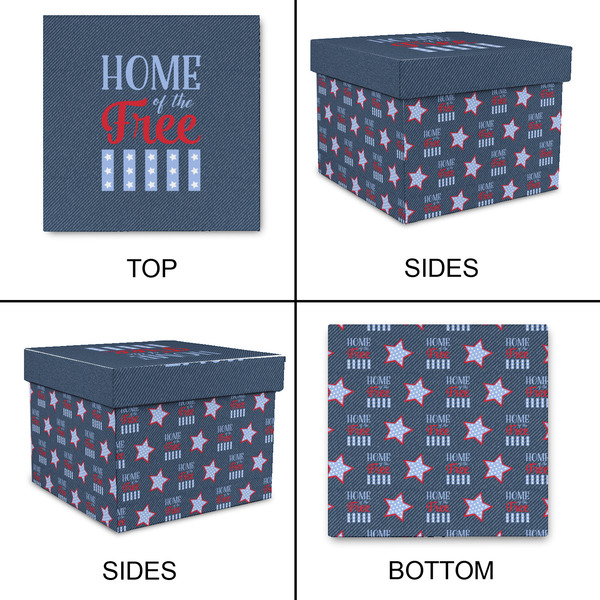 American Quotes Gift Boxes with Lid - Canvas Wrapped - XX-Large - Approval
